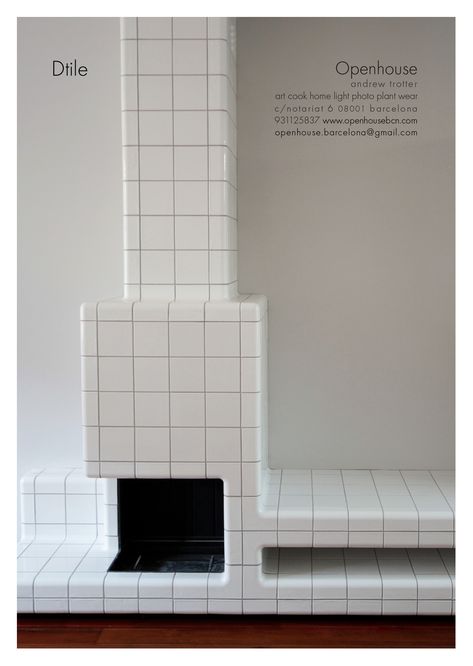 openhouse barcelona dtile catalogue shop spain 1 Fireplace Design, Dutch Design, Retail Design, Tile Design, 인테리어 디자인, Interior Details, Interior Spaces, Architecture Details, Interior Inspiration