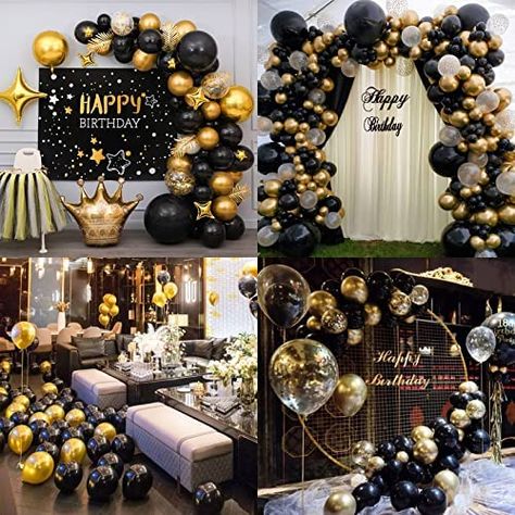 https://www.homepartyking.com/product/canrevel-120pcs-black-and-gold-balloons-confetti-metallic-black-gold-latex-balloons-garland-kit-for-birthday-graduation-wedding-anniversaries-bachelorette-party-decorations Gold And Black Bachelorette Party, Black And Gold Bachelorette Party Decor, Black And Gold Bachelorette Party, Gold Bachelorette Party Decorations, Black Bachelorette Party, Black Bachelorette, Gold Bachelorette Party, Gold Bachelorette, Black And Gold Balloons