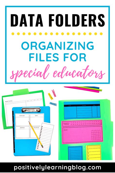 Special educators, now you can easily organize your data collection system inside and out! Mix and match these easy to use printables to help your data tracking system work FOR you. Data Folders, Student Folders, Student Data Notebooks, Data Notebooks, File Folder Organization, Data Folder, Co Teaching, Data Tracking, Inclusion Classroom