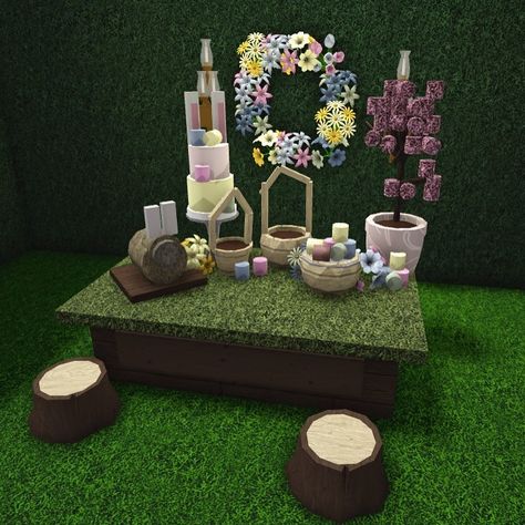 Bloxburg Cake, Bloxburg Empty Space Ideas, Bloxburg Custom, Building Hacks, Table Wreath, Bloxburg Building, Bloxburg Hacks, Building Challenge, Cake Custom