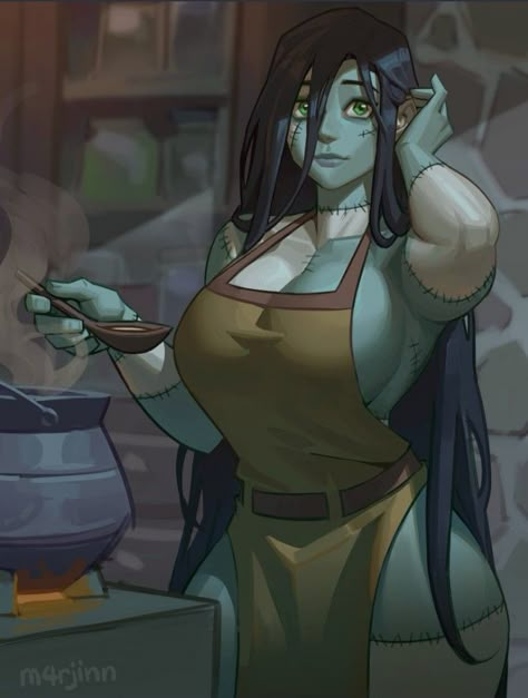 Frankensteins Monster, Female Monster, Nom Nom Nom, Anime Monsters, Best Girl, Female Character Design, Monster Girl, Dnd Characters, Frankenstein