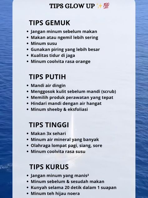 Tips Kulit Sehat, Glow Up Challenge Indonesia, Tips Putihkan Badan, Tips Putih, Make Up Pemula, Cushion Makeup, Makeup Cantik, Diet Sehat, Basic Skincare