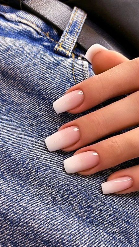 Unghie Sfumate, Milky Nails, Nails Trends, Simple Acrylic Nails, Casual Nails, Work Nails, Classy Acrylic Nails, Bright Nails, Short Acrylic Nails Designs