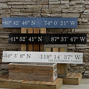 Personalized Wooden Signs, Personalized Wood Signs, Latitude Longitude, Beach Signs, Country Style Homes, Diy Pallet Projects, Country House Decor, Country Home Decor, Custom Wall Art