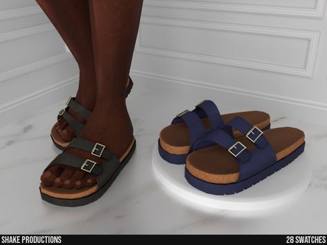 The Sims Resource - Leather Sandals (Male) - S012408 Masculine Clothing, Ts4 Mods, Cc Shoes, Ankle Cowboy Boots, Sims 4 Cc Shoes, Sims 5, Sims 4 Teen, High Shoes, Sims 4 Clothing