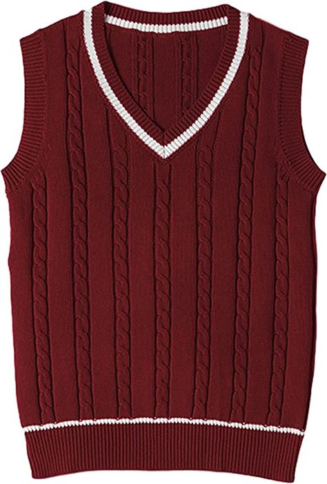 Womens Sweater Vest, Preppy Mode, Cap Sleeve Sweater, Sweater Vest Women, Womens Sweater, Sleeveless Pullover, Solid & Striped, Sweater Tank Top, Knitted Pullover Sweaters