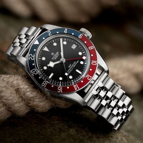 Thoughts on Tudor GMT on Jubilee? - Rolex Forums - Rolex Watch Forum Tudor Gmt Pepsi, Tudor Gmt, Tudor Black Bay Gmt, Gmt Watch, Tudor Watches, Tudor Watch, Rolex Tudor, Jonathan Rhys Meyers, Tissot Watches