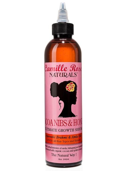 Camille Rose Naturals Cocoa Nibs & Honey Ultimate Growth Serum Natural Hair Growth Products, Natural Hair Journey Tips, Natural Hair Growth Oil, Hair Growth Products, Camille Rose, Hair Growth Secrets, Hair Milk, Cocoa Nibs, Hair Vitamins