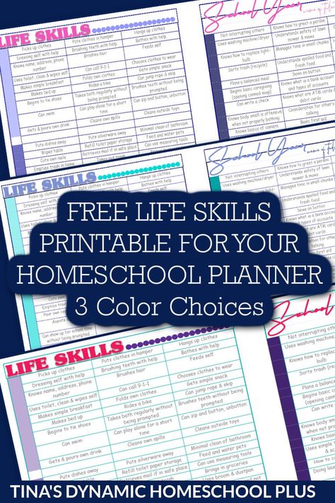 Free Printable Homeschool Life Skills Checklist for Your Homeschool Planner. You'll love my newest form which is a printable homeschool life skills checklist. Also, grab more free homeschool forms on my page Homeschool Planner. Whether you call them chores or life skills, it's what we strive to teach our kids during our whole homeschool journey. Besides, when children are young chores can help a child develop fine motor skills but also fosters independence. Homeschool Charts Free Printable, Free Life Skills Curriculum, Homeschool Life Skills Curriculum, Best Homeschool Planner, Life Skills For Homeschoolers, Homeschool Binder Printables Free, Homeschool Portfolio Printables Free, Homeschool Transcripts Templates, Free Life Skills Printables