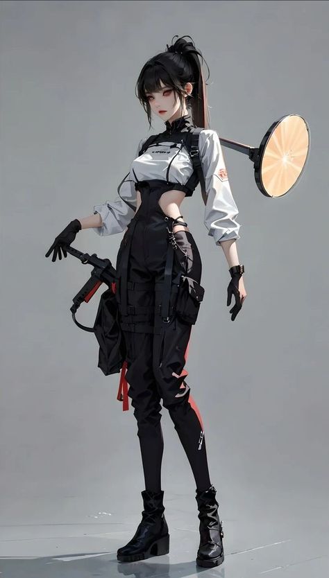 Ai fashion Cyberpunk Girl Outfit, Cyberpunk Inspired Outfit, Cyberpunk Nature, Mafia Outfits Female, Cyberpunk Outfit Design, Cyberpunk Outfit Drawing, Techwear Outfits Women, Cyberpunk Fashion Women, Cyberpunk Dress