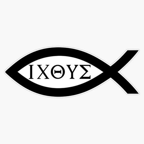 Amazon.com: IXOYE - Christian Fish Symbol Sticker Vinyl Bumper Sticker Decal Waterproof 5" : Automotive Christian Fish Tattoos, Christian Fish Symbol, Chic Tattoo, Fish Symbol, Jesus Christ Quotes, Vinyl Bumper Stickers, Christ Quotes, Catholic Images, Christian Symbols