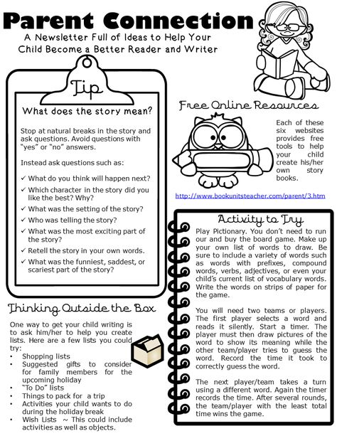 Are you interesting in sending a monthly newsletter to your parents? This one focuses on reading and writing and includes tips, resources, activities, and ways to get the reluctant reader reading. Parent Connection Newsletter ~ Issue #3 Reading Newsletter For Parents, Newsletter For Preschool Parents, Parent Involvement Ideas Daycare, 2nd Grade Newsletter, Parent Newsletter Ideas, Preschool Newsletter Ideas, Parent Involvement Ideas Elementary, Daycare Newsletter Ideas, Parent Letters From Teachers