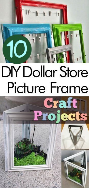 10 DIY Dollar Store Picture Frame Craft Projects #dollartree #crafting #craft #diyproject Picture Projects, Cadre Photo Diy, List Of Lists, Online Picture, Dollar Tree Frames, Picture Frame Crafts, Diy Dollar Tree Decor, Diy Picture Frames, Dollar Tree Decor