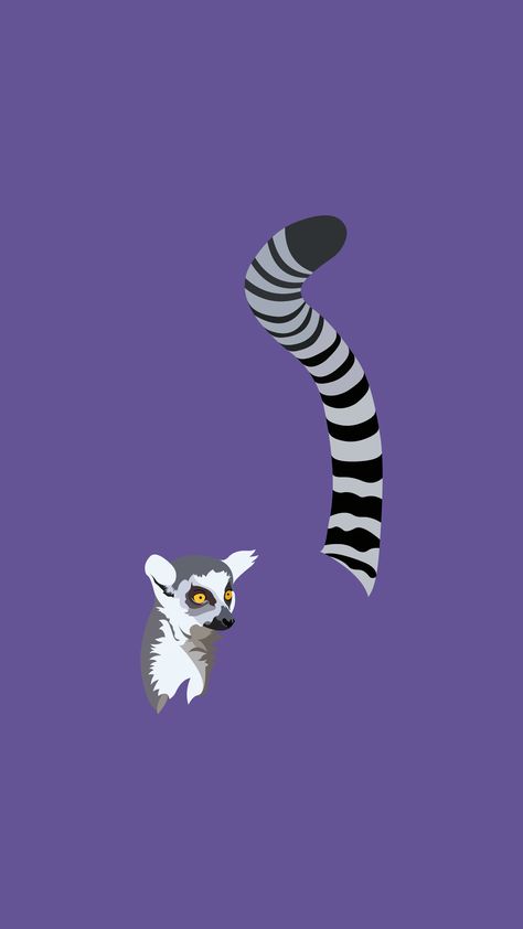 Lemur Wallpaper Design Lemur Wallpaper, Shaker Wardrobes, Lemur Illustration, Baby Lemur, Amazon Jungle, Chainsmokers, Wallpaper Design, Animal Paintings, Cartoon Wallpaper