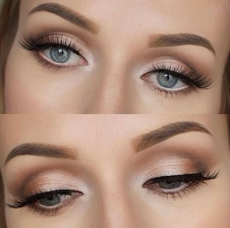 Soft Wedding Makeup, Amazing Wedding Makeup, Beautiful Wedding Makeup, Wedding Eyes, Wedding Guest Makeup, Mekap Mata, Metallic Makeup, Everyday Eye Makeup, Wedding Eye Makeup