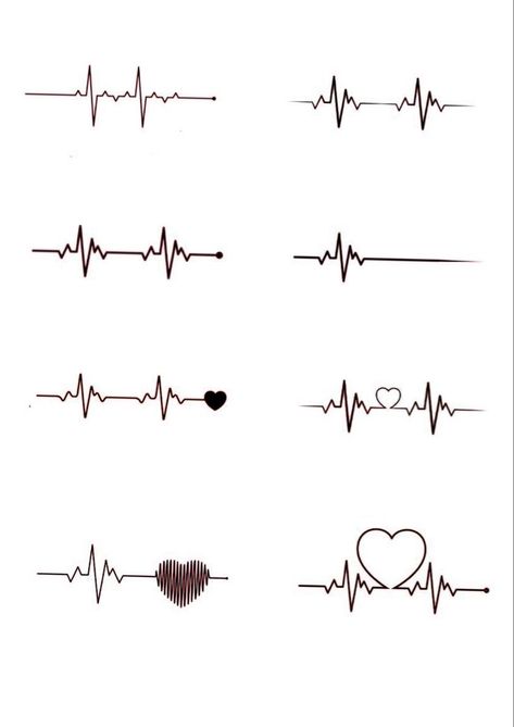 Final Heartbeat Tattoo, Pulse Tattoo Design, Heart Strings Tattoo, Heart Beat Tattoo With Initials, Heart In Heart Tattoo, Heart Beats Tattoo, Hearts On Wrist Tattoo, Heartbeat Name Tattoo, Life Line Heartbeat