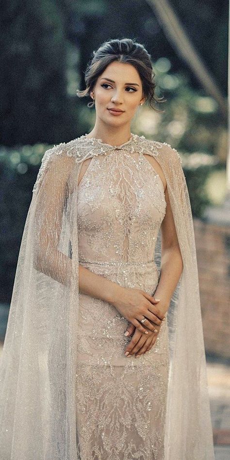 39 Vintage Inspired Wedding Dresses ❤  vintage inspired wedding dresses with cape lace country ramazanguseinov #weddingforward #wedding #bride Baju Kahwin, Vintage Inspired Wedding Dresses, Cape Wedding Dress, Wedding Robe, Dream Wedding Ideas Dresses, A Wedding Dress, Vintage Inspired Wedding, فستان سهرة, Vintage Inspired Dresses