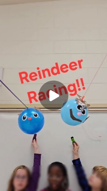 Mr. R’s STEAM Lab on Instagram: "Reindeer Racing!

In this winter twist to the STEM classic, balloon rockets, makers themed their balloons to resemble reindeer.

Makers learned about thrust, Newton's 3rd Law, friction, and the Finnish Sport of Reindeer Racing 🇫🇮

This lesson plan along with templates and optional project remix is available now on my TPT. Link in bio!

#stem #teachersofinstagram #elementaryschool #primaryschool #reindeerrace #balloonrocket #reindeergames #holidayparty #holidaypartygames" Reindeer Stem Activities, Reindeer Stem, Balloon Rockets, Newton's 3rd Law, Reindeer Activities, Balloon Rocket, Steam Lab, Balloon Race, Kid Christmas