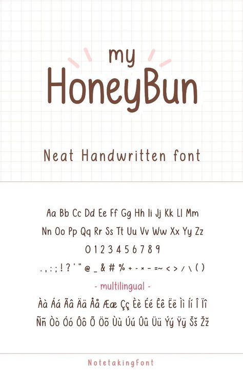 My HoneyBun, Neat Handwriting font, Neat font, font goodnotes, cute handwriting font Goodnotes Cute, Cursive Fonts Handwritten, Handwriting Tips, Cute Handwriting Fonts, Calligraphy Fonts Handwritten, Handwriting Template, Cute Handwriting, Bubble Letter Fonts, Fonts Handwriting Alphabet