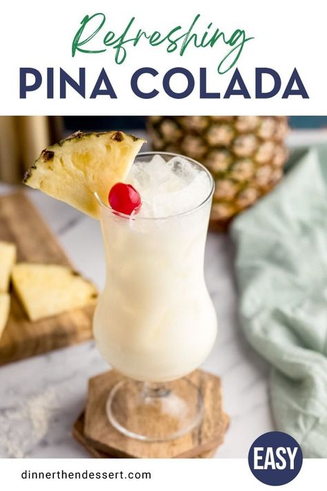 Cocktail With Rum, Pina Colada Drinks, Sweet Cocktail, Slow Cooker Appetizers, Cream Of Coconut, Pina Colada Recipe, Pina Coladas, Rum Cream, Mule Recipe