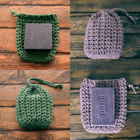 Crochet Soap Saver, Crochet Washcloth, Crochet Pouch, Soap Saver, Beginner Crochet Projects, Card Pouch, Crochet Kitchen, Crochet Dishcloths, Fun Crochet Projects