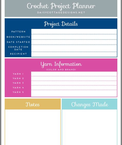 Crochet Organization, Crochet Project Planner, Project Mapping, Binder Wallpaper, Daisy Cottage Designs, Crochet Planner, Crochet Journal, Diy Planners, Crochet Labels