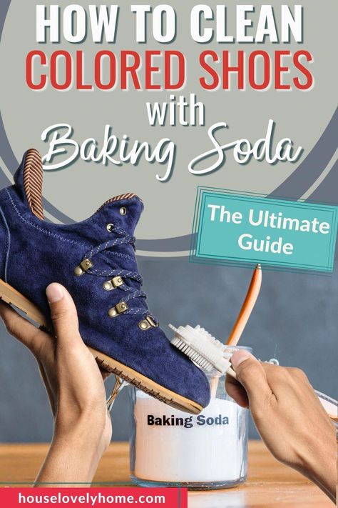 Using baking soda to clean colored shoes is a simple process that can restore your shoes to their former glory. Here's how to do it. Cleaning Shoes With Baking Soda, Cleaning Tennis Shoes, Shoe Cleaner Diy, Clean Canvas Shoes, How To Wash Sneakers, Clean Tennis Shoes, Cleaning Sneakers, Baking Soda Toothpaste, How To Wash Shoes