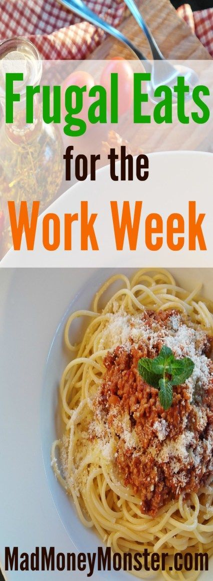 Pinterest Pin - Frugal eats Make Instead Of Buying, Lunches For Work, Part Time Work, Frugal Food, Mad Money, Budget Meal Planning, Cooking For A Crowd, Money Saving Meals, Cheap Dinners