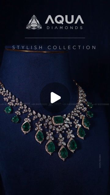 Aqua Diamond & Jewels on Instagram: "Premium Diamond Necklace 😍🔥its crafted in 18kt Gold and VVS EF Quality IGI certified 💯% Natural Diamonds , this Luxury Designed set in diamonds and emeralds its a masterpiece for all Special occasions by House of Aqua Diamonds. 💎

Product code:  WDN18-490

INTERNATIONAL SHIPPING AVAILABLE ✈️

🫶🏼Follow us to stay updated with our latest collection✨

📲WhatsApp on +919121118880
📞Banjara Hills- +91 9121118881
📞Jubilee Hills- +91 9100004426
📞Vijayawada- +91 79010 99797
.
#freeshipping✈️✈️✈️
#aquadiamondsandjewels #loveforjewellery#madetoorder #diamondsareforever #designercollection #luxurywedding #southindianjewellery #southindianbride #NRIJewelry #exclusive #royal #loveforjewellery #lovefordiamonds💖 #celebrity #jewels #royaljewellery #nribride #c Diamond Jewel, South Indian Jewellery, Indian Wedding Jewelry, South Indian Bride, Designer Collection, Luxury Wedding, Indian Wedding, Natural Diamonds, Luxury Design