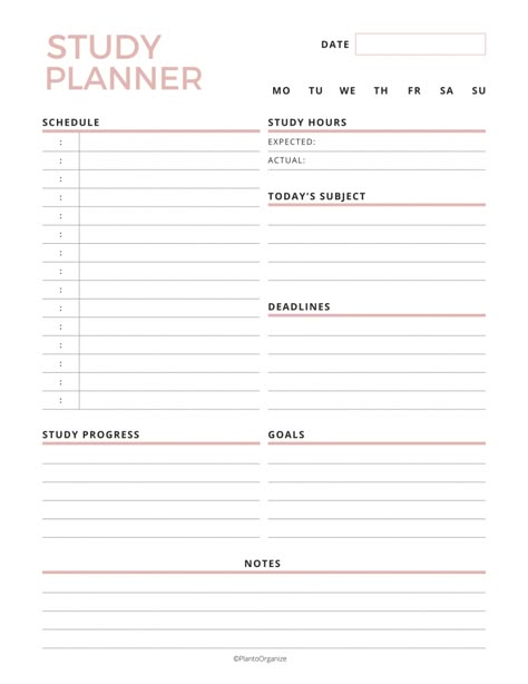 2023 Study Planner, Good Notes Templates Free Study Planner, Planner School Organization, Study Schedule Planner, Study Planners For Students, Student Daily Planner Aesthetic, Study Templates Student, Student Daily Planner Printable Free Templates, Planner Study Ideas