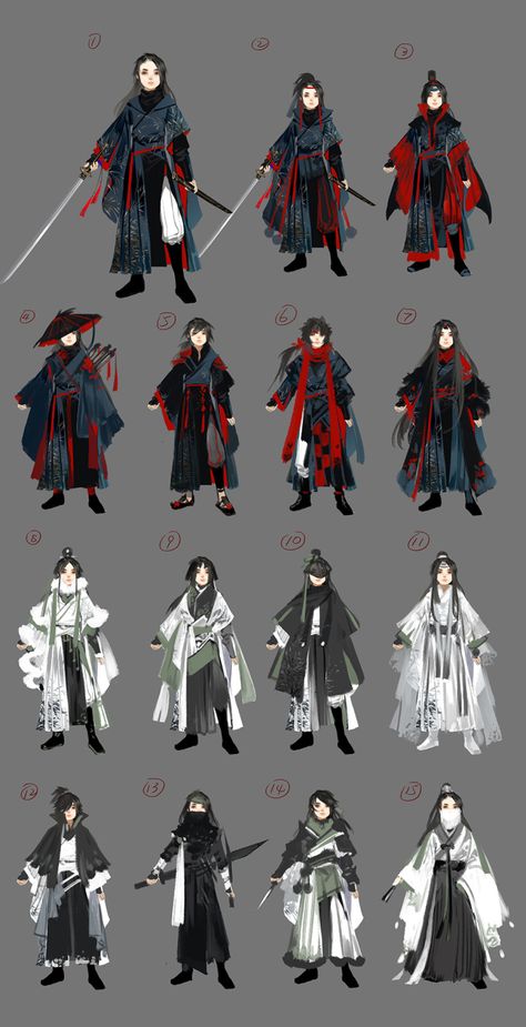 Haori Character Design, Fantasy Japanese Clothing Art, Samurai Outfit Character Design, Character Clothing Design, Hanfu Design, Chinese Oc, Mode Kimono, Anime Dress, Poses References