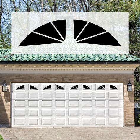 Garage door window inserts