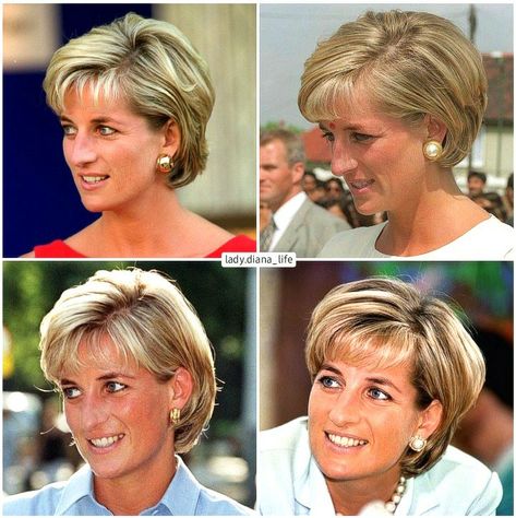 Lady Diana Style Hair, Princess Diana Haircut Hairstyles, Princess Diana Hair Short, Princess Diana Short Hair, Lady Diana Hair, 1997 Hairstyles, Lady Diana Haircut, Lady Diana Hairstyles, Princess Diana Hairstyles