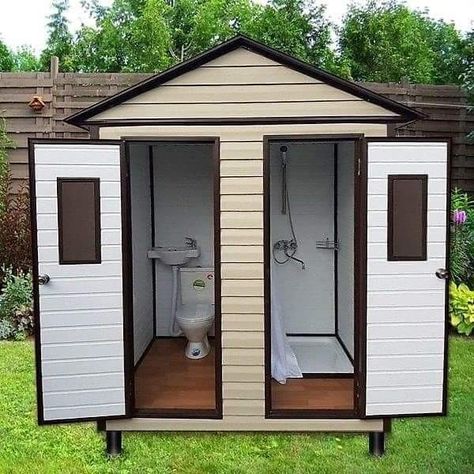 Outdoor Bathroom Design, Outdoor Toilet, Barbie Kitchen, Cabinets Diy, Outdoor Bathrooms, Pantry Design, Furniture Kitchen, Play Kitchen, Diy Patio