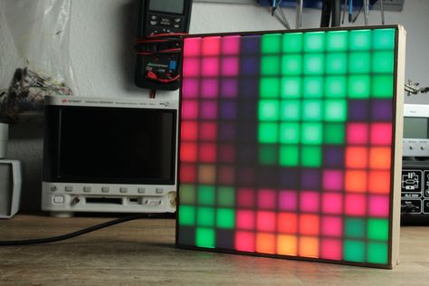 In this project I will show you how to combine commonly available WS2812B RGB LEDs with an Arduino Nano in order to create a colorful 10x10 LED Matrix. Let's get started! Arduino Display, Led Light Projects, Arduino Led, Arduino Projects Diy, Dj Light, Iot Projects, Computer Projects, Electronic Projects, Cnc Software