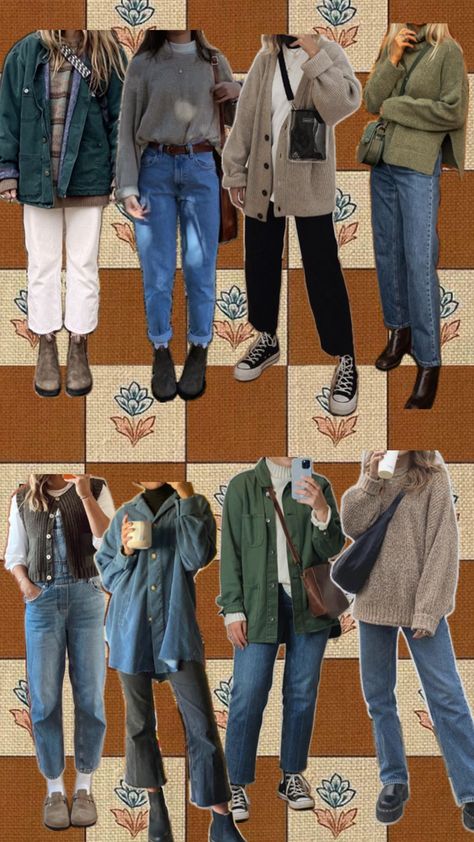 Fall style, cozy outfit inspo, oversized, fall fashion Granola Outfits, Style Sweaters, Thrifted Outfits, Mama Style, Cozy Outfit, Outfit Inspo Fall, Fall Style, In The Fall, Fall Winter Outfits