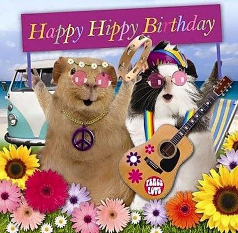 LoveThisPic offers Happy Hippy Birthday pictures, photos & images, to be used on Facebook, Tumblr, Pinterest, Twitter and other websites. Happy Birthday Hippie, Cool Happy Birthday Images, Happy Birthday Cousin, Birthday Gifs, Happy Birthday Clip, Happy Birthday Minions, Hippie Birthday, Hippy Style, Birthday Clips