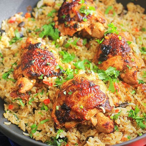 Chicken and Coconut Rice – tastesspicy.com Blog Coconut Ginger Rice And Chicken, What To Eat With Coconut Rice, Coconut Rice With Chicken, Sticky Coconut Chicken And Rice, Coconut Rice And Chicken Recipe, Coconut Rice Meals, Coconut Rice And Chicken, Recipe With Chicken Broth, Coconut Chicken Rice