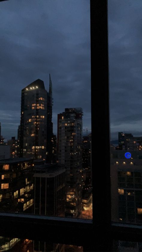 Vancouver Canada Night, Vancouver Night Aesthetic, 20s Lifestyle, Apartment Views, Canada Night, Canada Aesthetic, Vancouver Apartment, City View Night, Canada Pictures