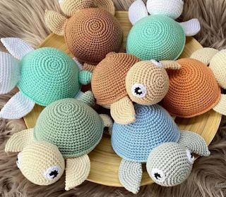 PATRONES AMIGURUMI GRATIS: PATRON GRATIS TORTUGA AMIGURUMI 46043 Artistic Space, Baby Kit, Craft Tutorial, Crochet Patterns Amigurumi, Amigurumi Pattern, Crochet Amigurumi, Crochet Projects, Diy Jewelry, Free Pattern