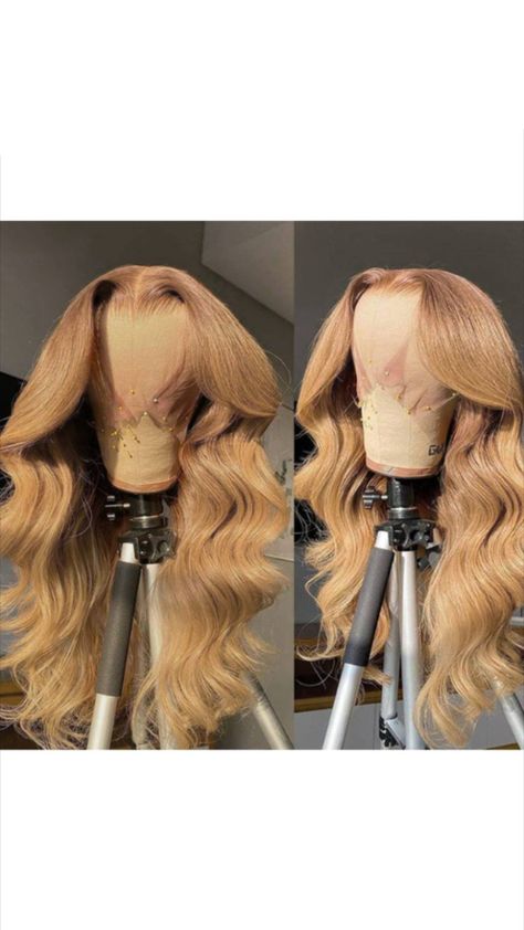 Honey Blonde Body Wave Lave Front Honey Blonde Wig Black Women, Honey Blonde Lace Front Wigs, Prom Prep, Honey Blonde Wig, Beige Blonde Hair, Lace Fronts, Nicki Minaj Pictures, Blonde Wigs, Pizza Recipes Easy