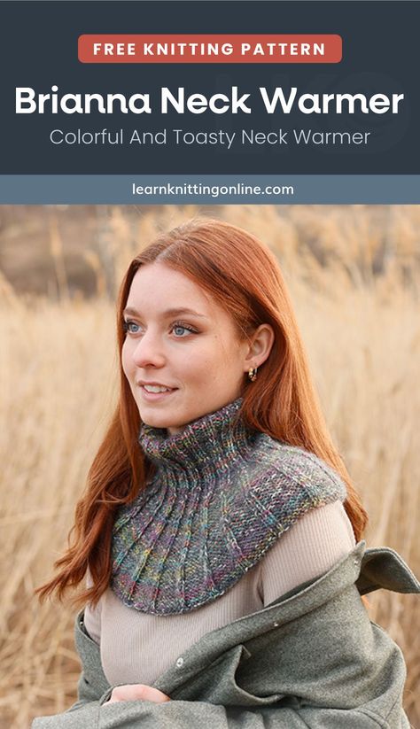 Neck Warmer Knitting Pattern, Knitted Neck Warmer, Free Knitting Patterns, Yarn Projects, Fall Accessories, Sweater Knitting Patterns, Free Knitting Pattern, Knitting Stitches, Yarn Crafts