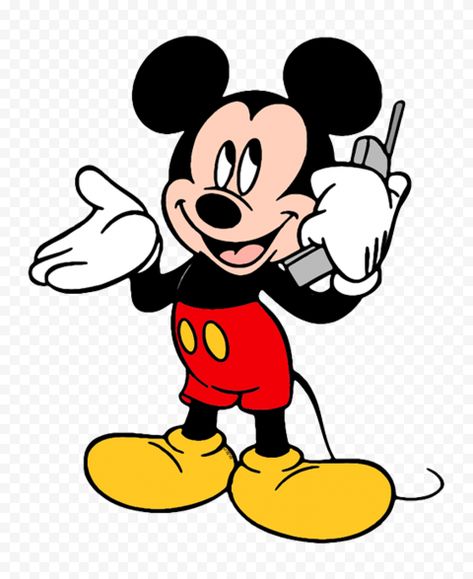 Mobile Phone Png, Phone Png, Mickey Mouse Gloves, Mickey Mouse Png, Holding Phone, Mickey Cartoons, Cartoons Hd, Duck Illustration, Mickey Mouse Characters