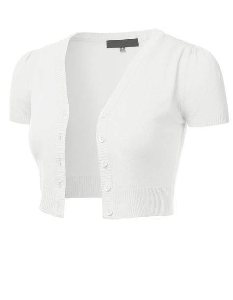 PRICES MAY VARY. 80% Acrylic, 18% Nylon, 2% Spandex Imported Button closure Classic Solid Button Down Short Sleeve Cropped Bolero Cardigan Sweater (S-4X) Stretchy, Super Soft, Lightweight, Comfortable, and Smooth Texture Features Short Sleeves, V-Neck Top, 5 Button Down Front, Comes in Both Regular and Plus Sizes. 1X 2X 3X ARE LARGER THAN 1XL 2XL 3XL. Please Check the Size Chart Provided From Us To Ensure Your Order Color disclaimer: Due to monitor settings and monitor pixel definition, we canno Classy Cardigan, Short Sleeve Shrug, Sweater Women Outfit, Soft Knit Cardigan, Bolero Cardigan, White Short Sleeve Tops, Cardigan Sweaters, Cropped Cardigan Sweater, Shrug Cardigan