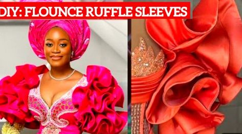 https://youtu.be/H6YIq5MtY40 Hi SEWMATES, detailed video on how this Flounce sleeve with Crinoline is made is up on our channel. Please watch like and share Nigeria Dress, How To Make Ruffles, Sleeve Tutorial, Horse Hair Braiding, Horsehair Braid, Crinoline Dress, Flounce Sleeve Dress, Rose Sleeve, Sewing Sleeves