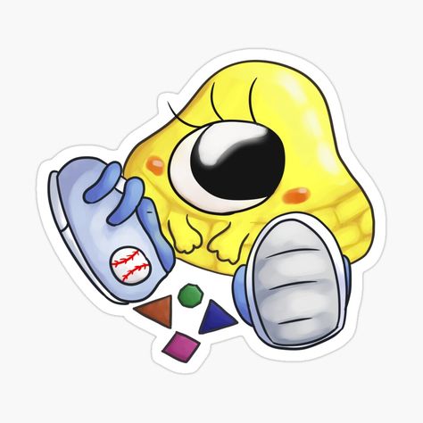 Get my art printed on awesome products. Support me at Redbubble #RBandME: https://www.redbubble.com/i/sticker/Cute-Baby-Bill-Playing-With-Shapes-by-PugFan19/164289235.EJUG5?asc=u Baby Bill, Bill Cipher, Autumn Stickers, Invader Zim, Anime Kawaii, Gravity Falls, My Art, Awesome Products, Kitty