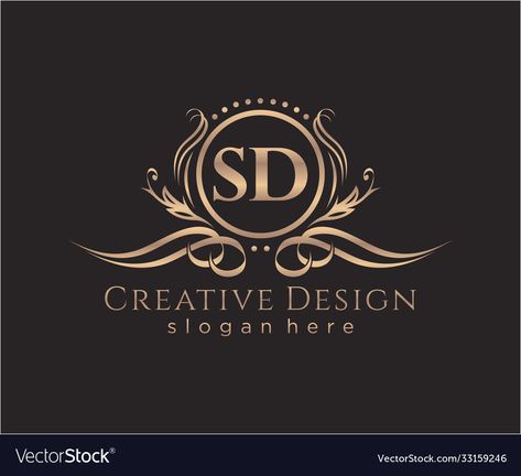 Initials Logo Letters, Sd Logo, Handwriting Logo, Lettermark Logos, Birthday Logo, Face Line Drawing, Krishna Hindu, Elegant Logo Design, Logo Design Inspiration Branding