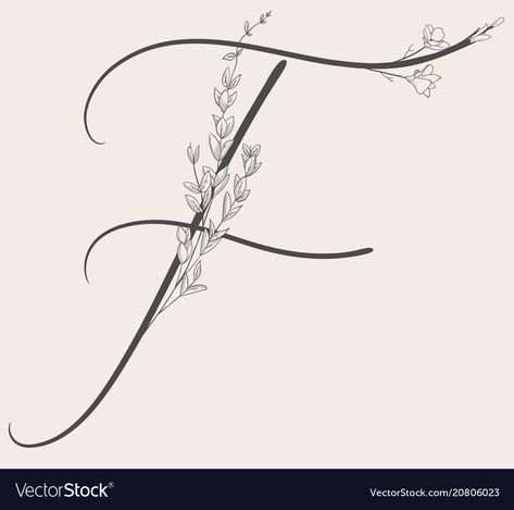 F Letter Tattoo Design, F Tattoo Letter Design, F Letter Tattoo, F Tattoo Letter, Letter F Tattoo, Letter Floral Design, F Lettering, Boyfriend Girlfriend Tattoos, F Font