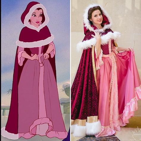 Beauty And The Beast Outfit, Beast Outfit, Disney Princess Inspired Dresses, Disney Outfit Inspo, Beauty And The Beast Costume, Disney Princess Cosplay, Winter Costume, Belle Cosplay, Beast Costume