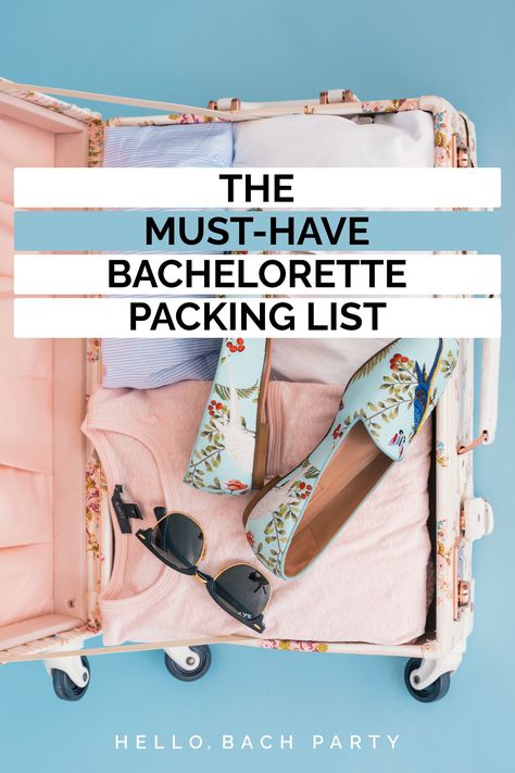 Bachelorette Packing List, Bachelorette Party Packing List, Bachelorette Party Essentials, Bachelorette Party Gift Bag, Day Clothes, Lake Activities, Bachelorette Decorations, Travel Necessities, Packing Checklist